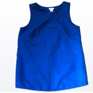 J. Crew Womens Tulip Cross Back Navy Blue Sleeveless Women's Blouse Size 2